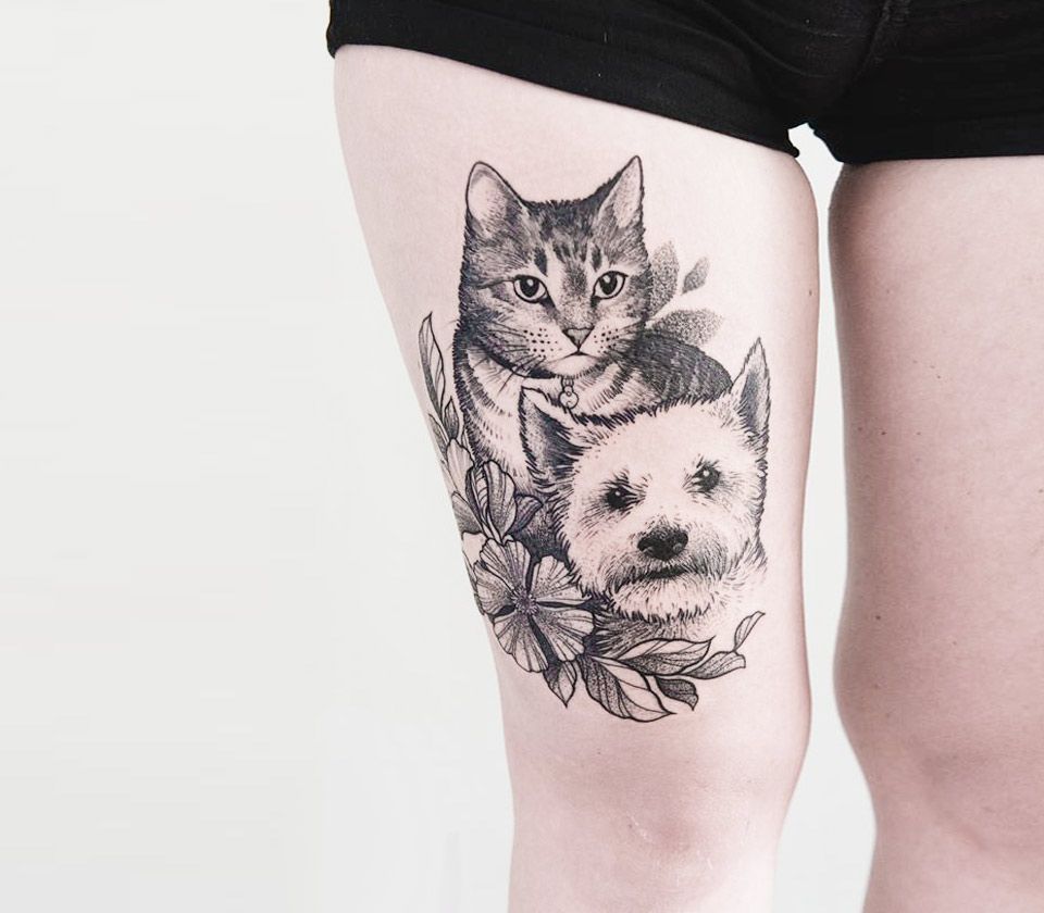 10 Most Beautiful Pet Memorial Tattoos  Urns  Online