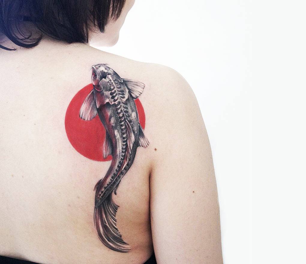 Yin and Yang Koi Fish Tattoo - Ace Tattooz