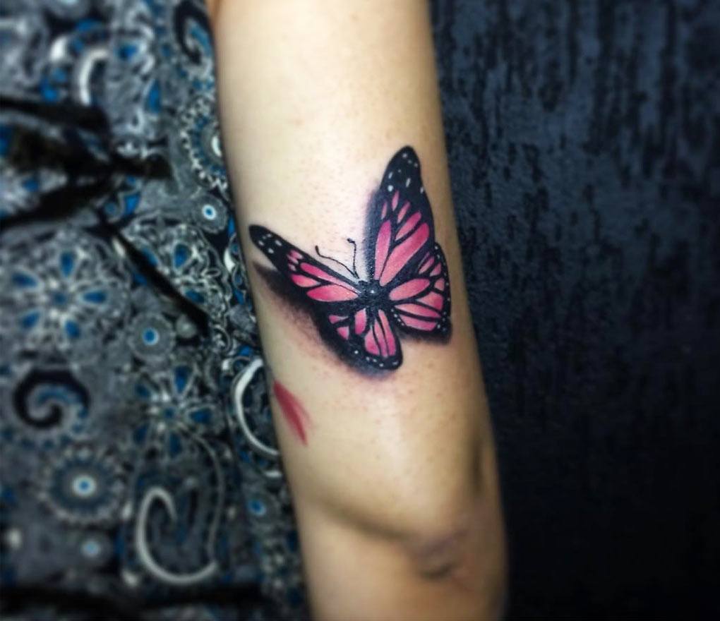 27 Inspiring 3D Butterfly Tattoos Designs