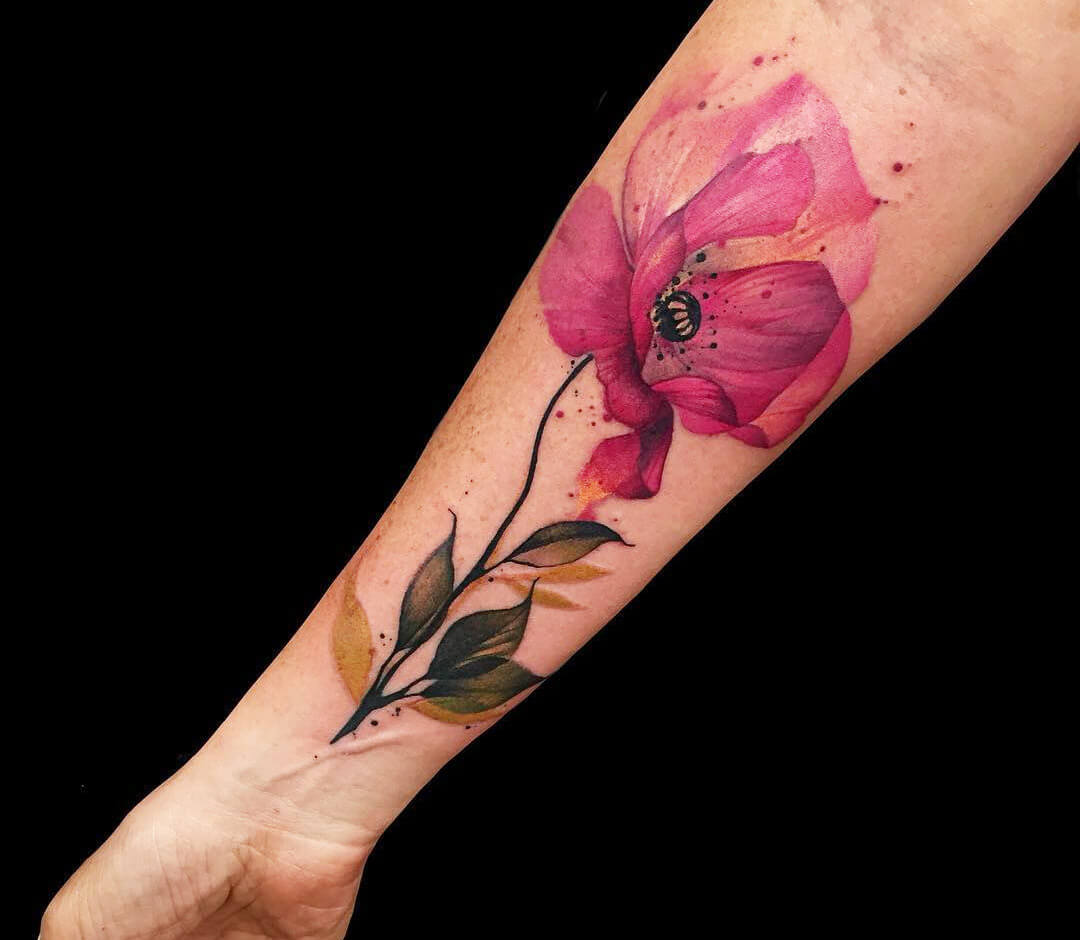 poppy flower by ikova at ikova tattoo studio in Hollywood FL : r/tattoos