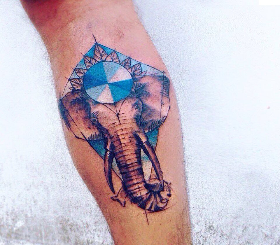 artist pissaro tattoo abstract elephant tattoo 16169002750