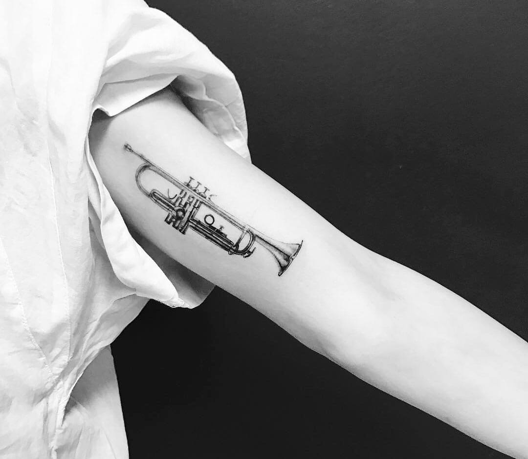 Trumpet tattoo by Resul Odabas Tattoo | Post 29758