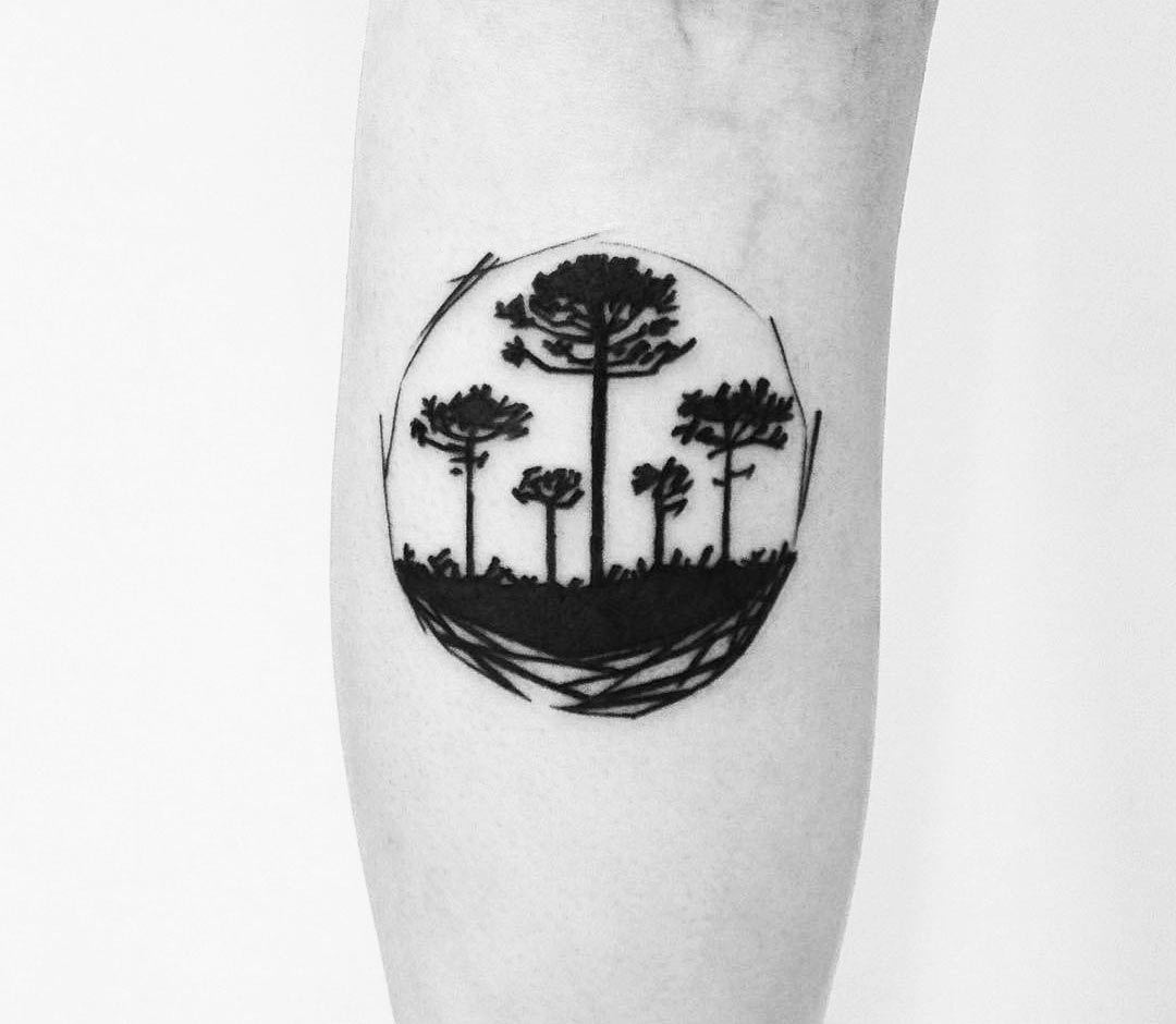 Palm Trees tattoo by Ricardo Da Maiat | Photo 26222