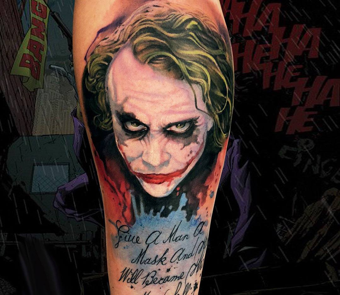 Joker tattoo by Roman Kor Photo 24978