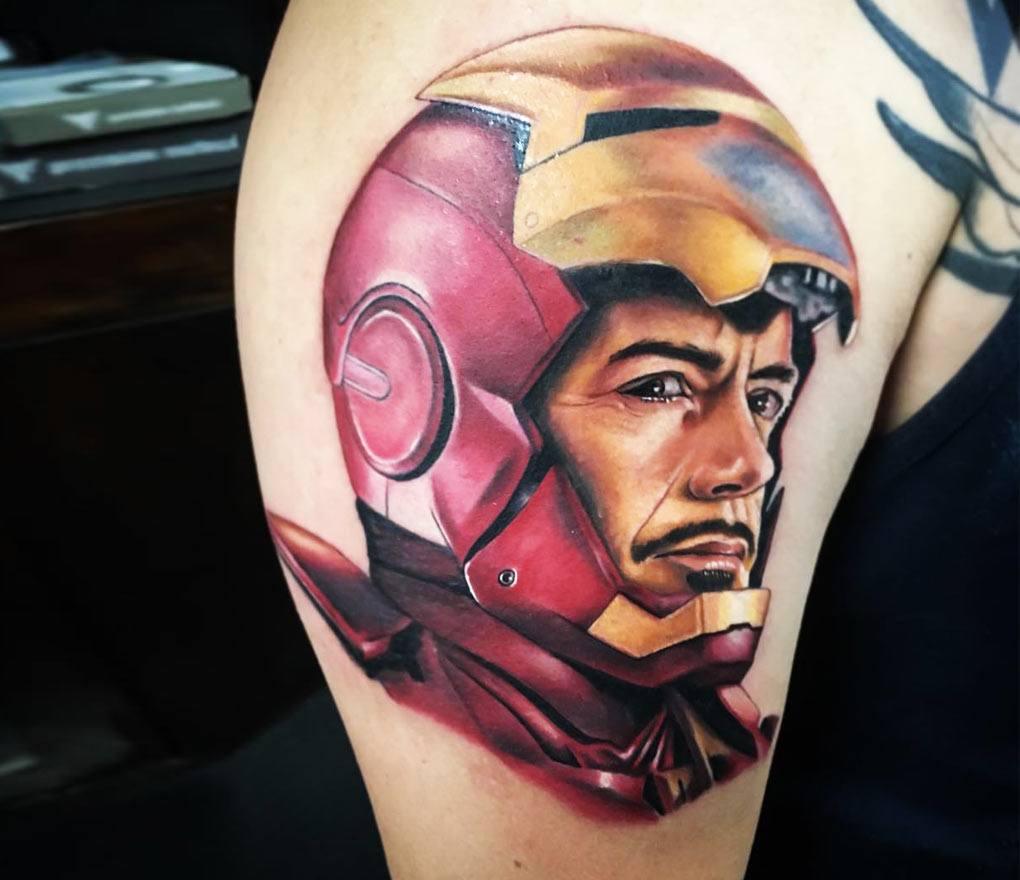 Sad Stark: Iron Man's Vulnerable Side Tattoo Concept — 1MM Tattoo Studio