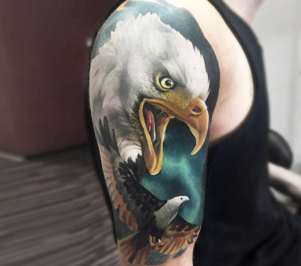 Bald eagle tattoo