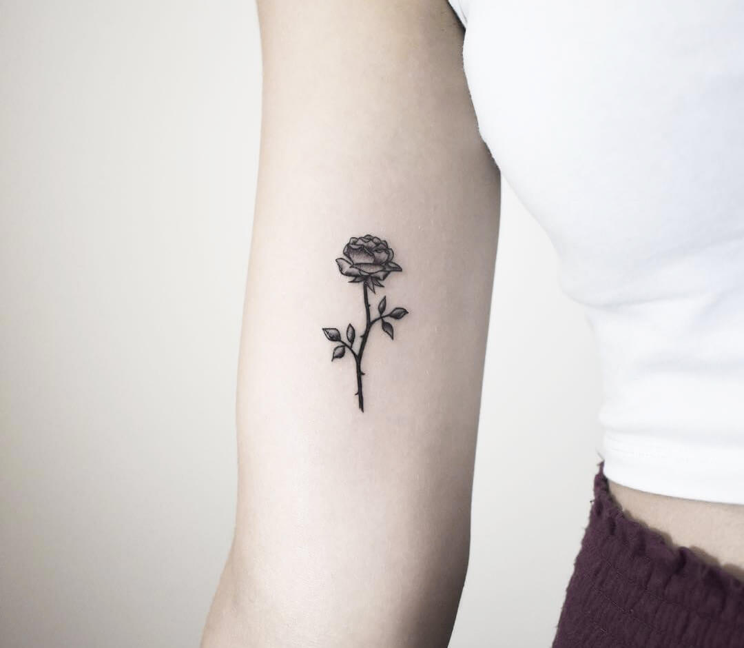 Buy Delicate BW Rose Temporary Tattoo  Rose Temporary Tattoo  Online in  India  Etsy