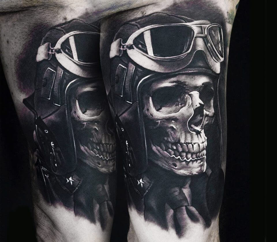 Skull tattoo | Skull tattoo design, Skull art tattoo, Cool skull drawings
