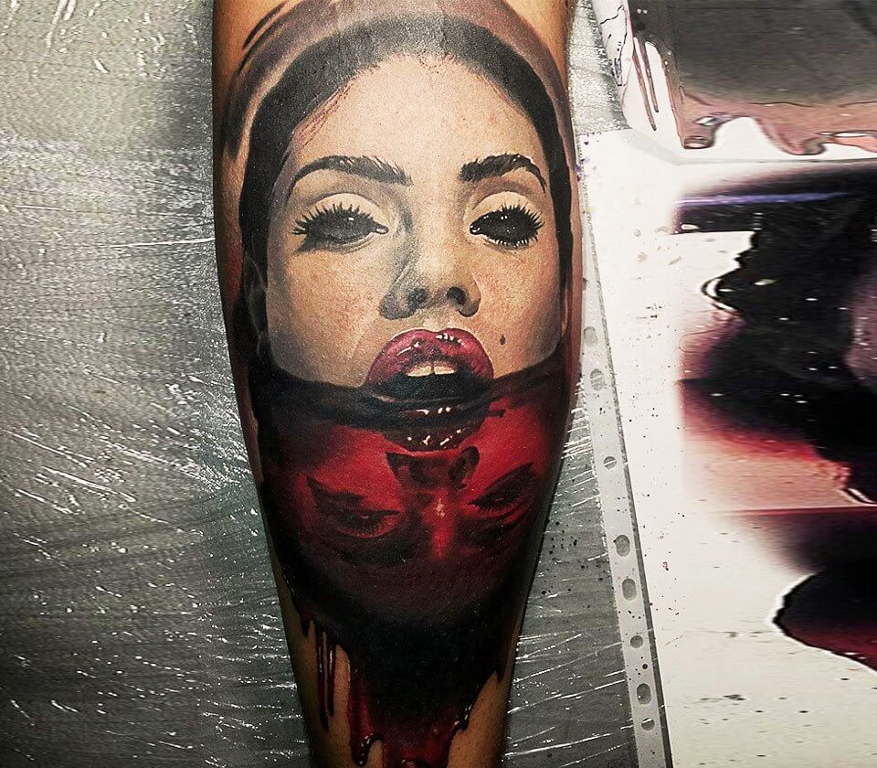 Vampira - Cute Vampira tattoo by Showpigeon #ghoulgang | Facebook