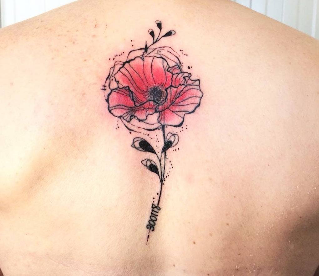 Poppy flower tattoo I did here @studiocitytattoo Appointment only Call shop  for details . . #tattoo #tattooed #poppies #ink #tattooshop ... | Instagram