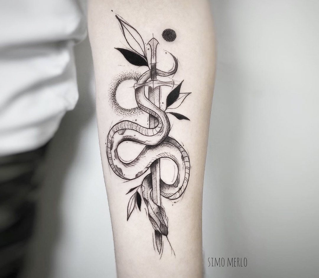 Snake tattoo by Simona Merlo | Photo 29430