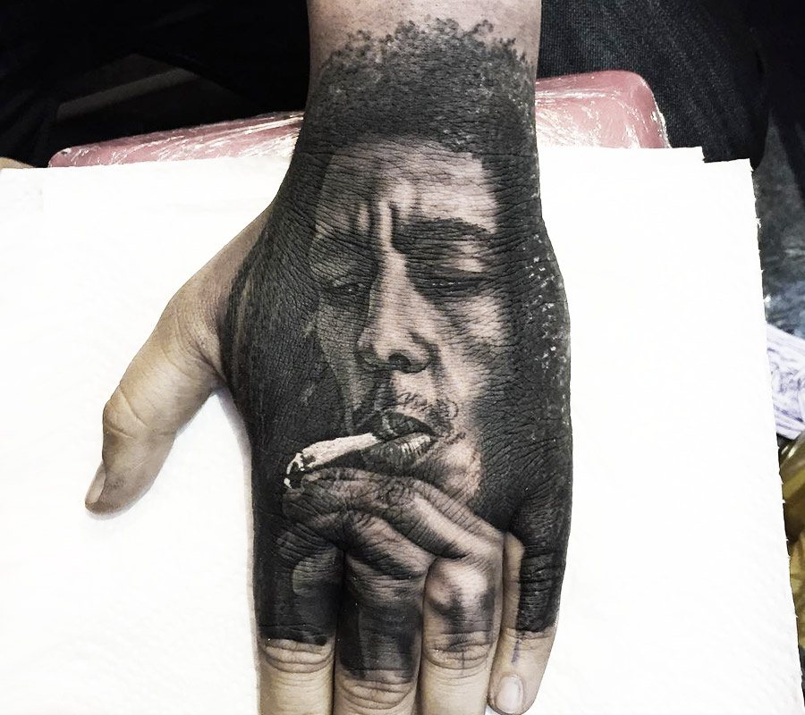 9+ Great Bob Marley Tattoos On Leg