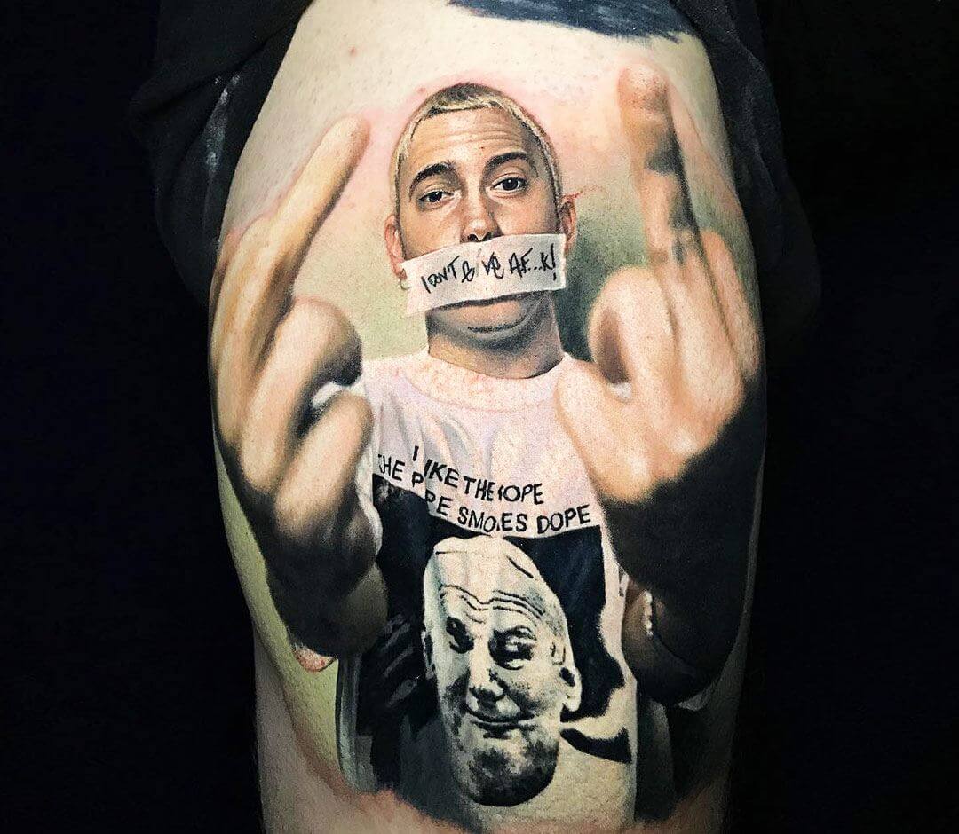 Eminem Tattoo By Steve Butcher Photo 367