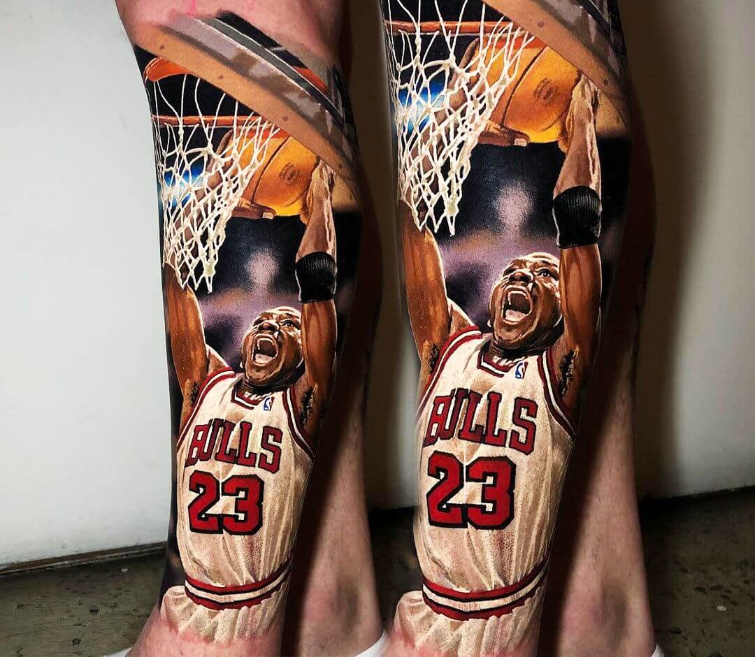 Løve anden sweater Michael Jordan tattoo by Steve Butcher | Photo 26103