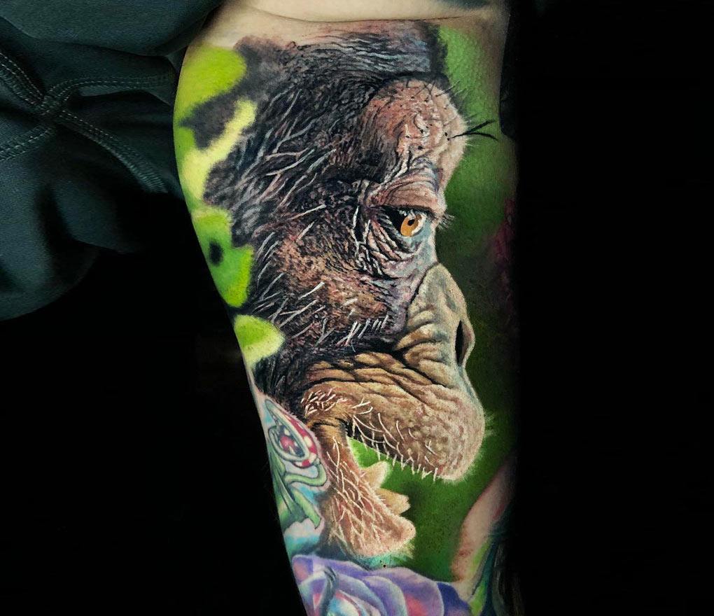 Incredibly realistic #Chimpanzee by... - Killer Ink Tattoo | Facebook