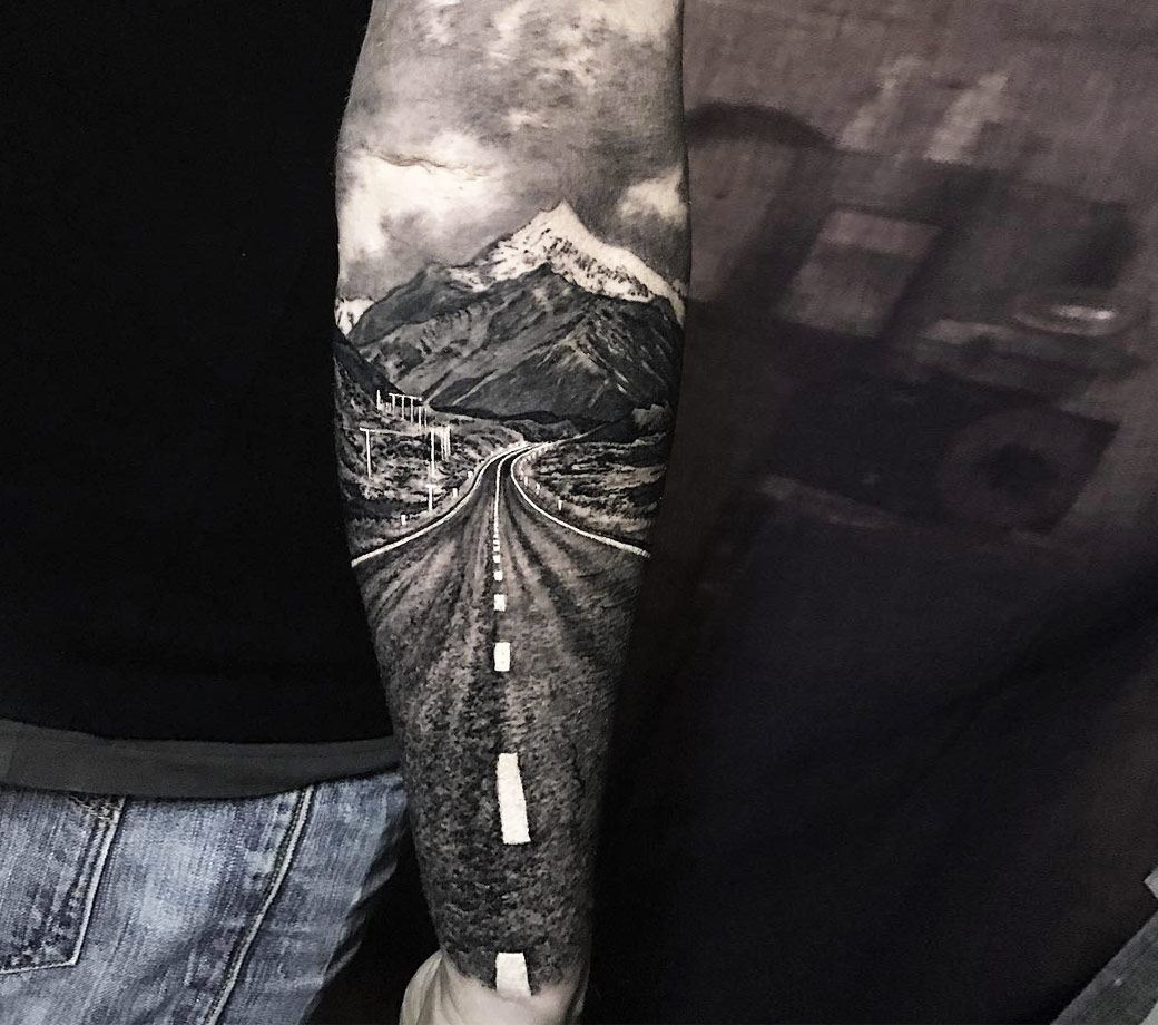 Mount Cook tattoo by Steve Butcher | Photo 18321