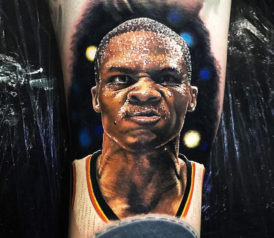 Lonzo Ball got a Jackie Robinson tattoo