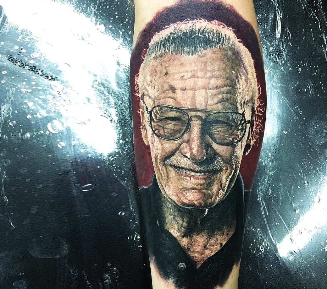 Stan Lee tattoo by Steve Butcher | Photo 16398