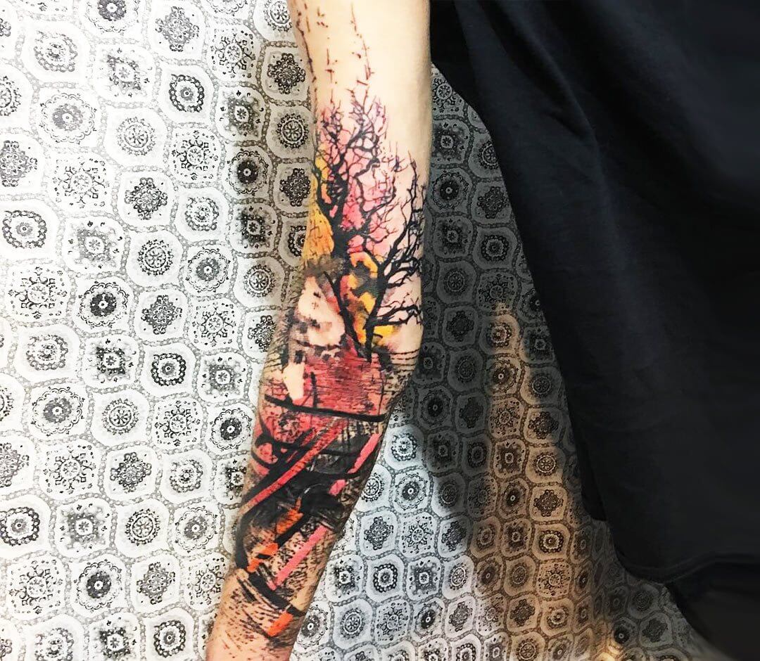 Tree tattoo by Koit Tattoo | Post 17885