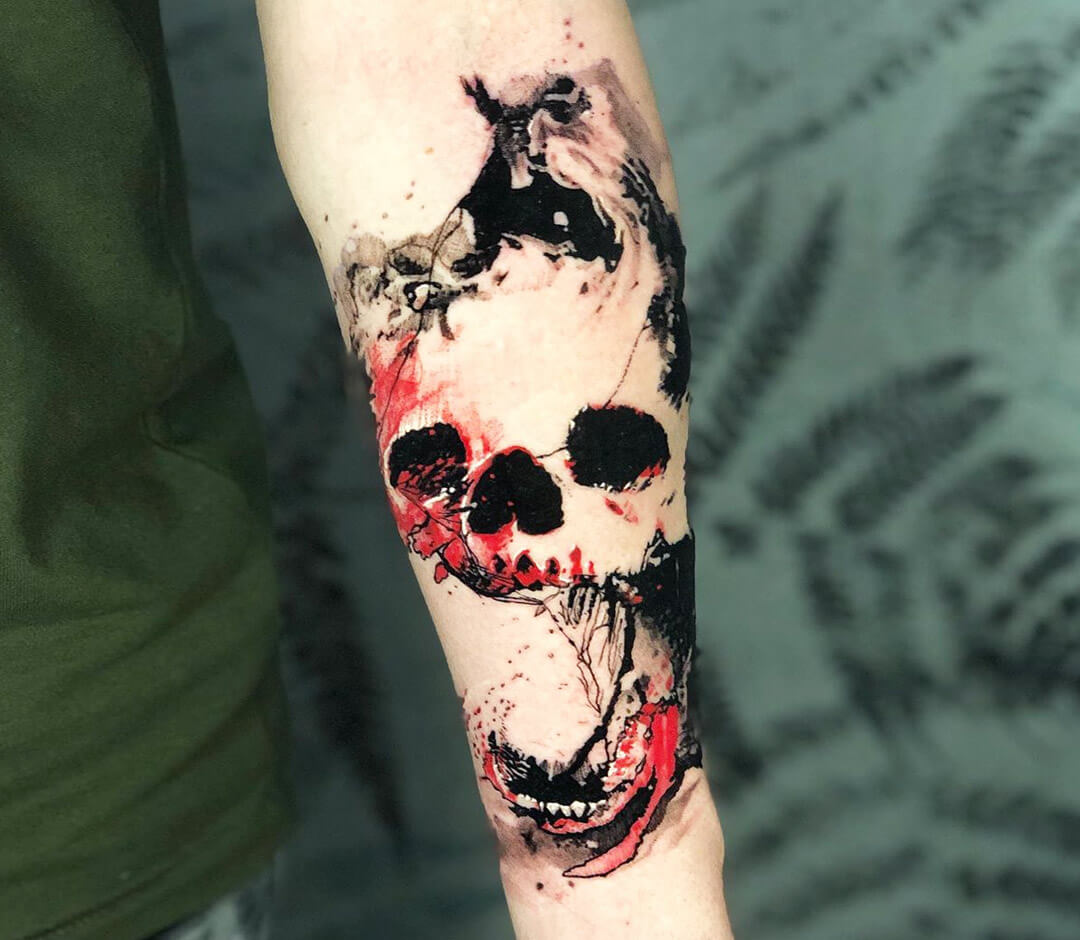 Skull tattoo by Highcontrast Tattoo Berlin : r/Best_tattoos