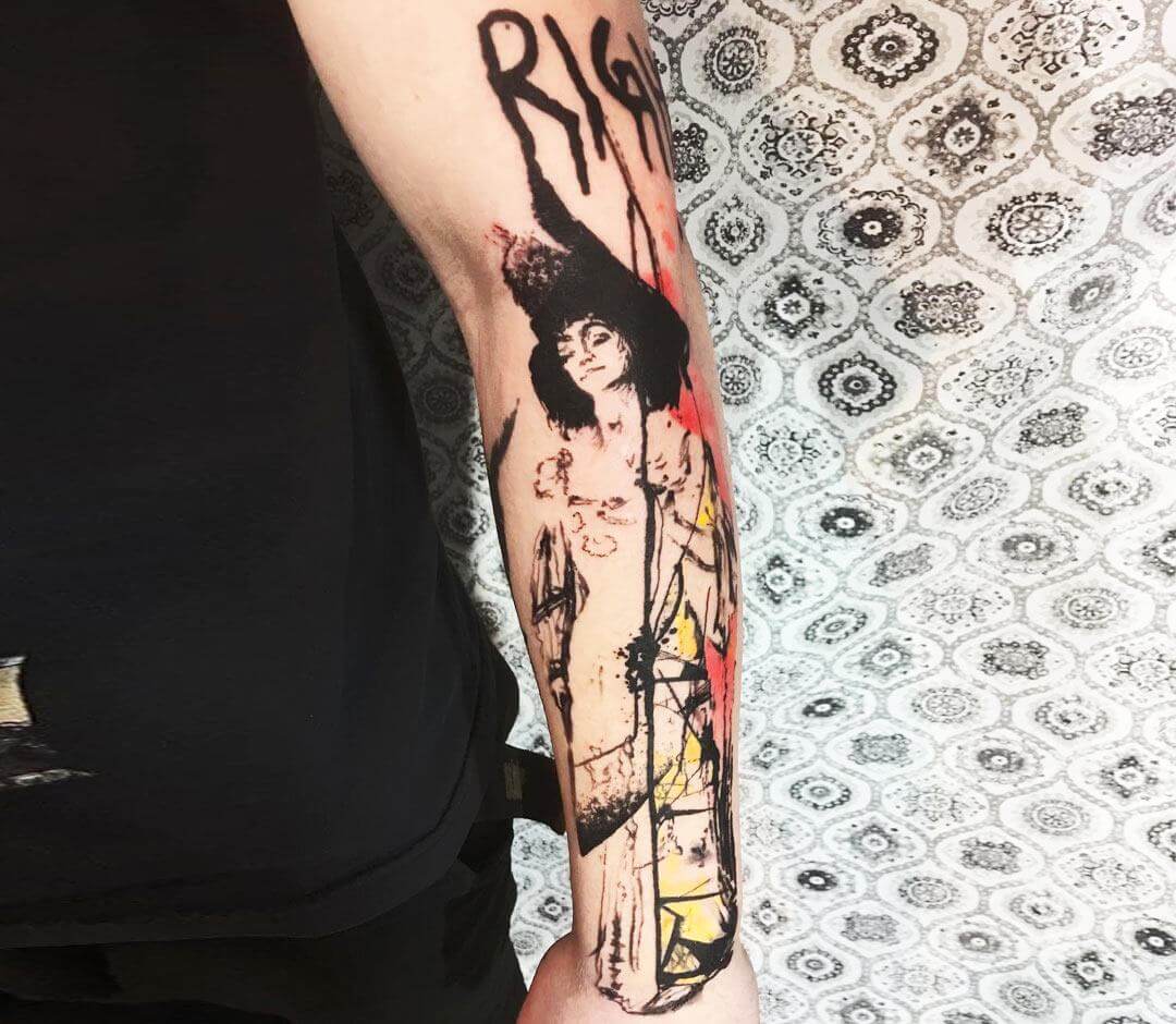 Woman Figure tattoo by Thomas Acid
