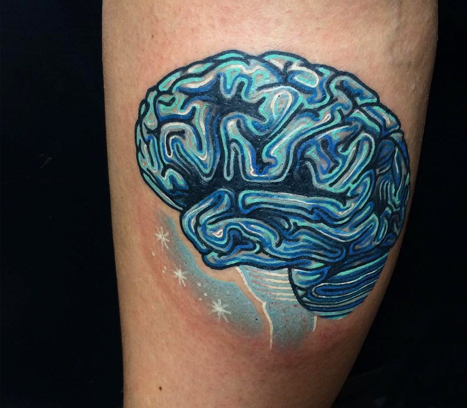 Abstract Brain No. 1 | Tattoo Permission Form - Noon Line Art