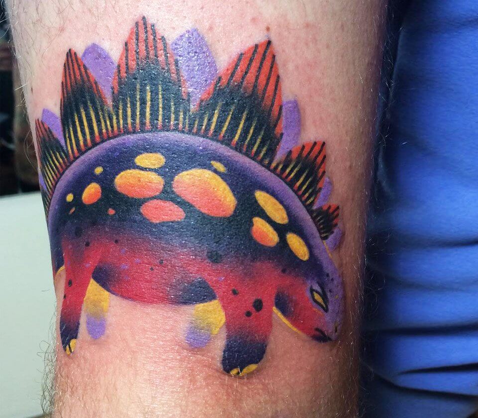 Stegosaurus tattoo by Todryk Tattoo | Photo 15102