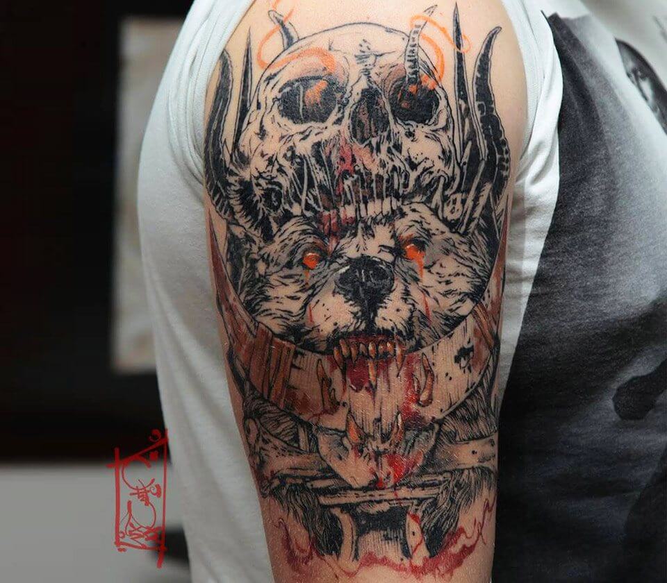 Bad Wolf tattoo by Tymur Denysenko Photo 17033