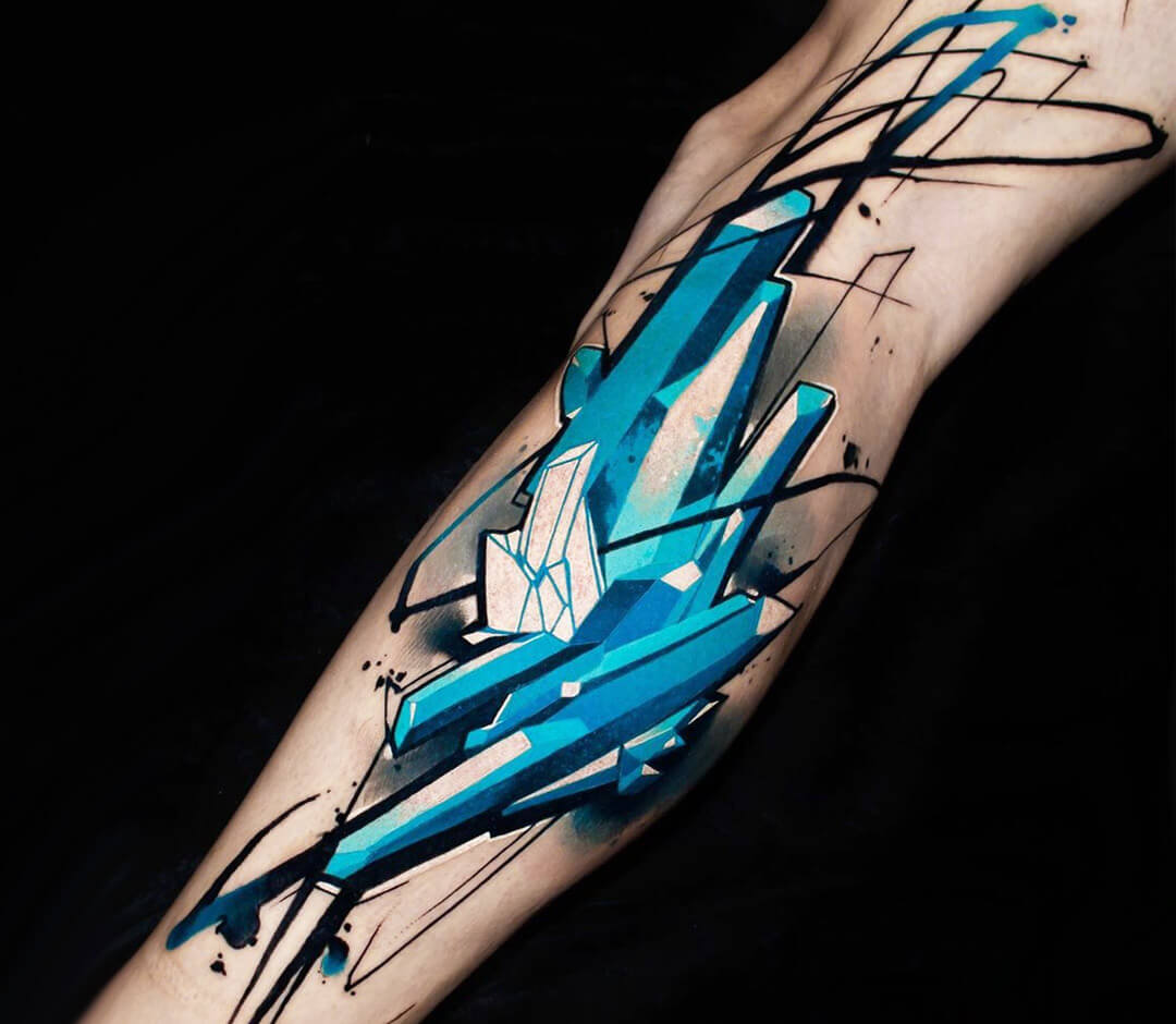 Tattoo photos Gallery. new school blue crystal meth tattoo art Uncl Paul Kn...