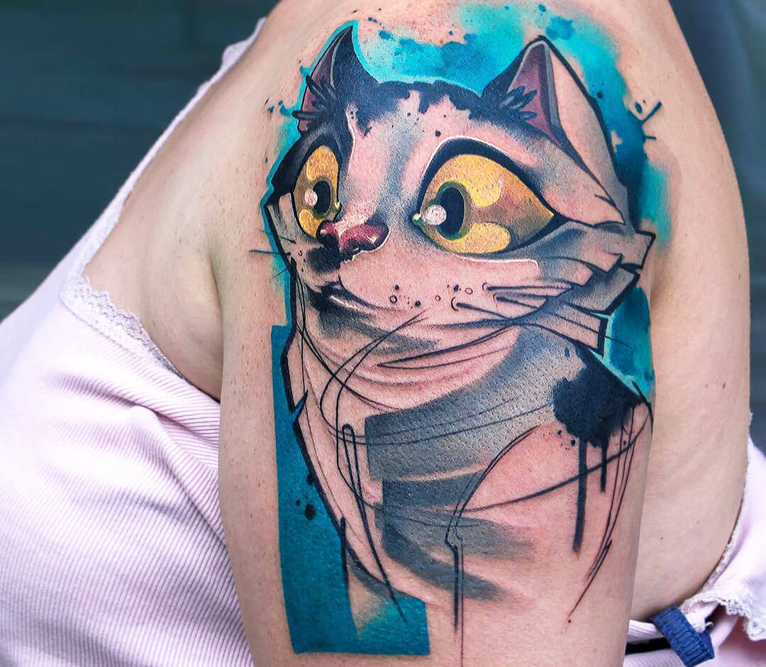30Pcs Cute Cartoon Cat Temporary Tattoos Sticker Arm Wrist Body Art Flash  Decals  eBay