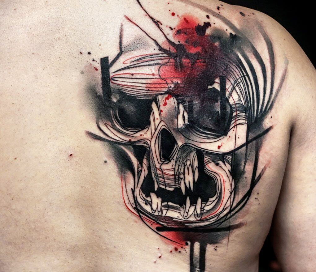 How to Draw Cowboy Skull, Tattoo Skulls