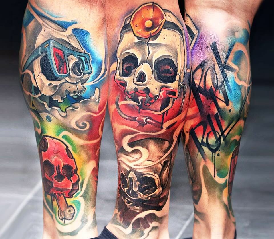15 Best New School Tattoo Designs For You – Easyday
