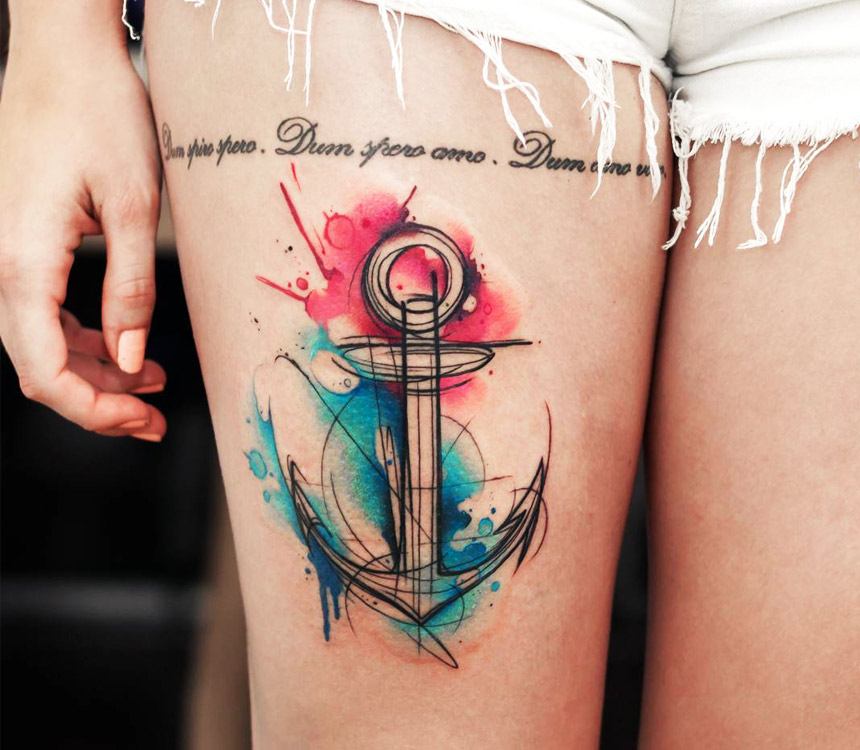 33 Poetic Watercolor Tattoo Designs by Simona Blanar  TattooAdore