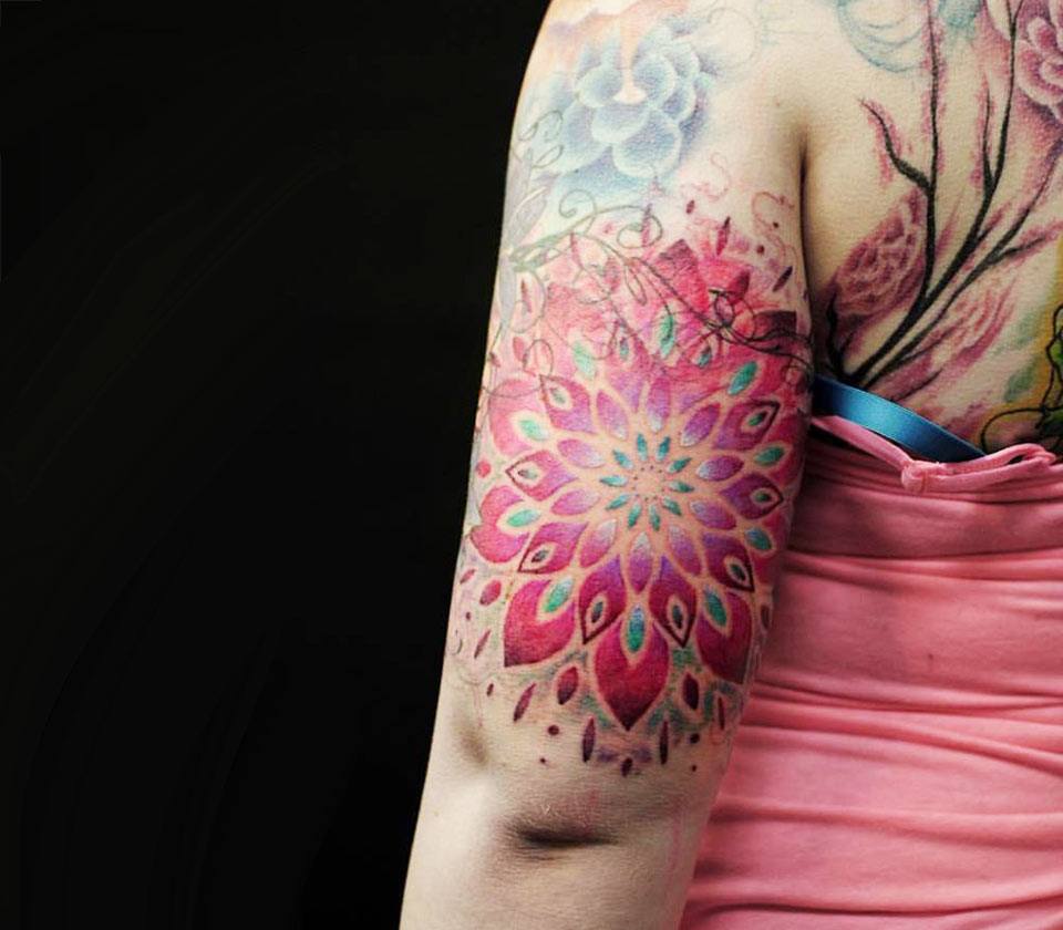 Mandala Flower tattoo by Versus Ink | Photo 15322