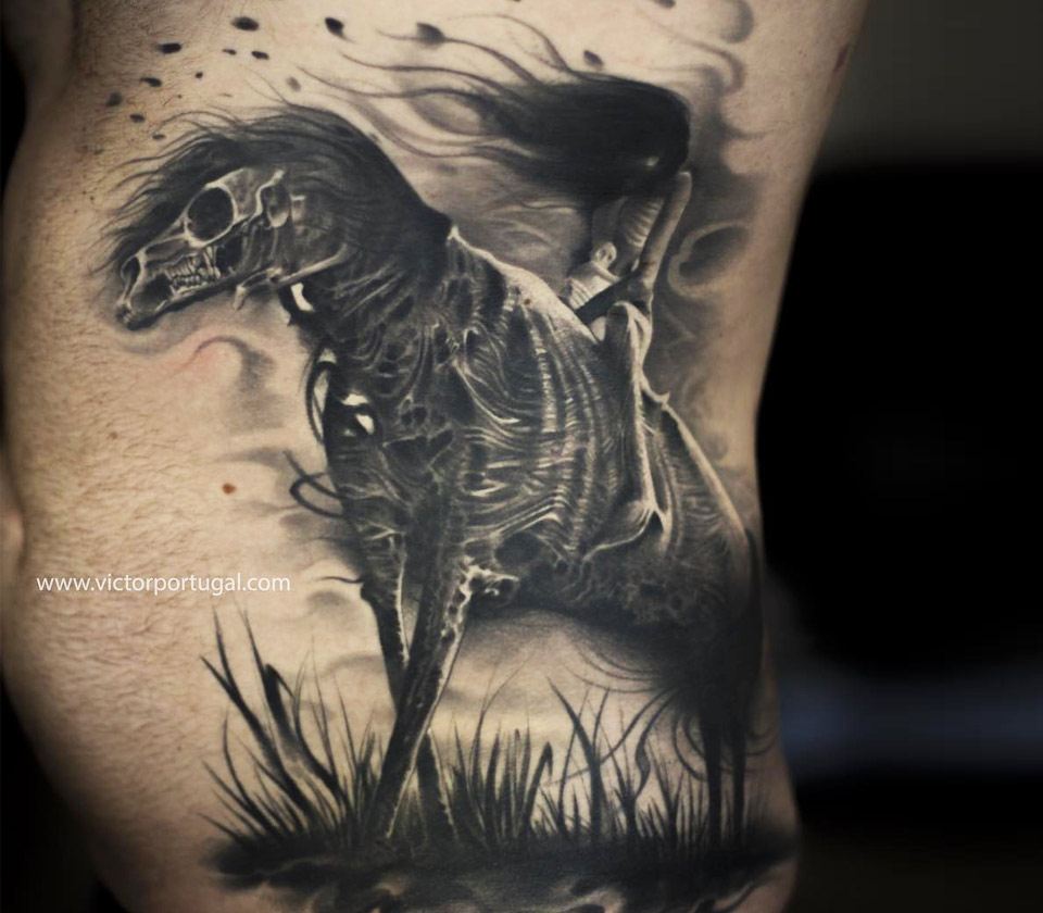 gary allan skeleton horse  Google Search  Western tattoos Cowboy tattoos  Horse tattoo