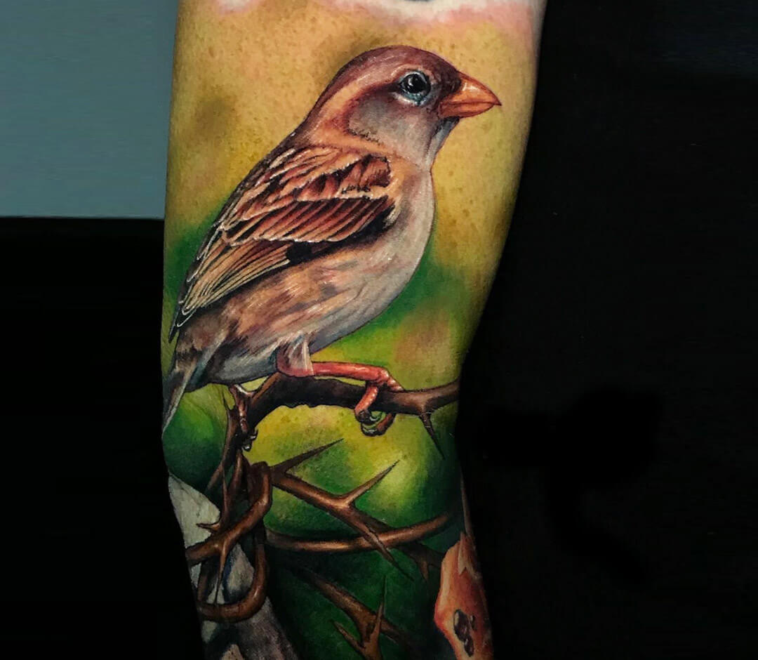 Bird tattoo by Victor Zetall Photo 29289