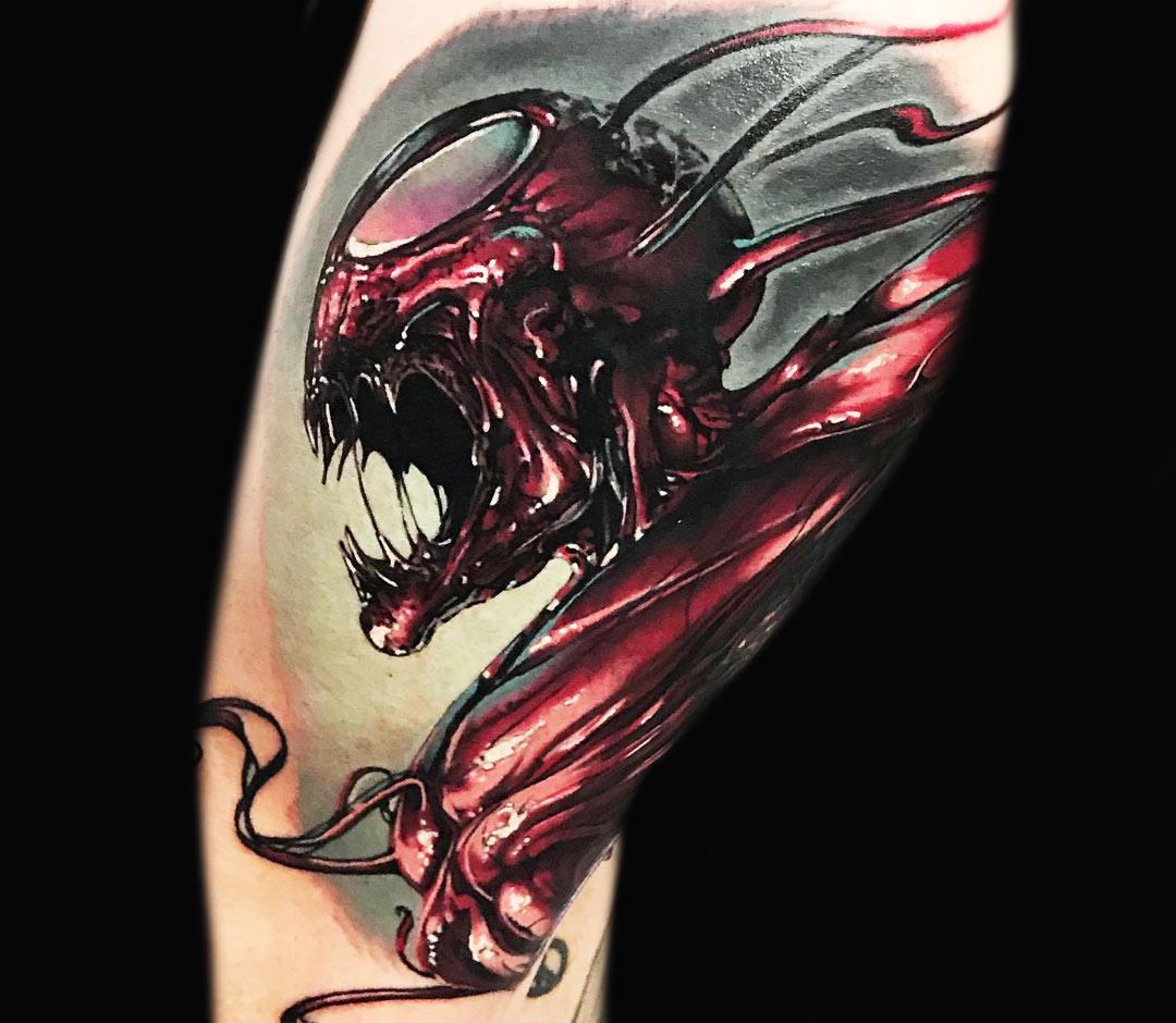 my venom and carnage tattoo : r/Spiderman