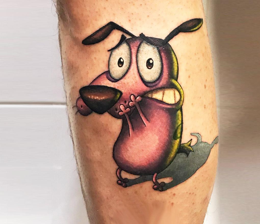 courage the cowardly dog tattoo  Roger Marx  Flickr