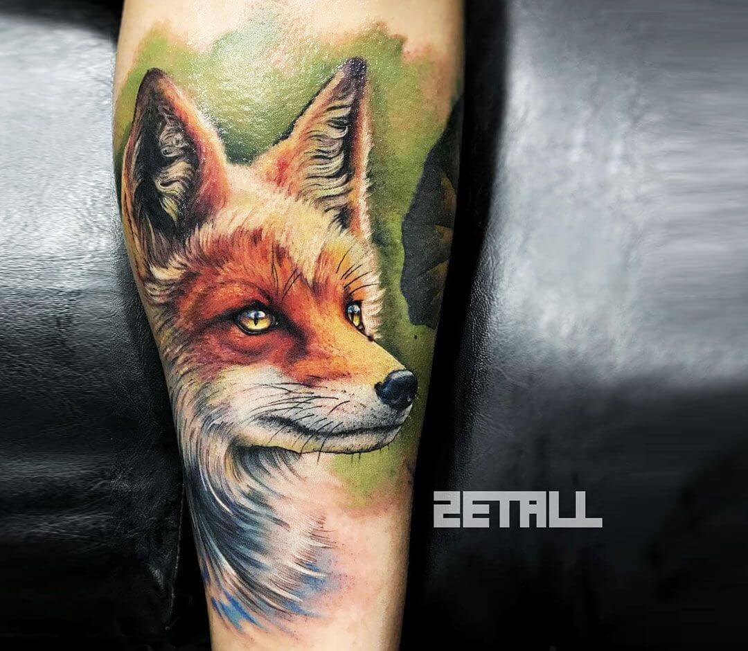 Fox Tattoo By Victor Zetall Photo 21121   Artist  Victor Zetall  Fox Tattoo 18034061122 