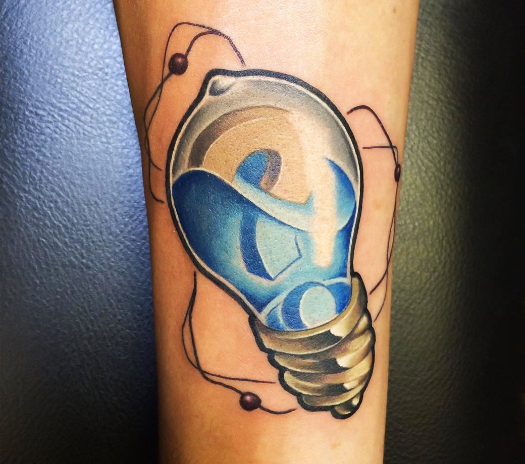 Tattoo Snob on Tumblr: Lightbulb tattoo by @dereksayegtattooer at Genuine  Electric Tattoo in Los Angeles, CA #dereksayegtattooer #dereksayeg...