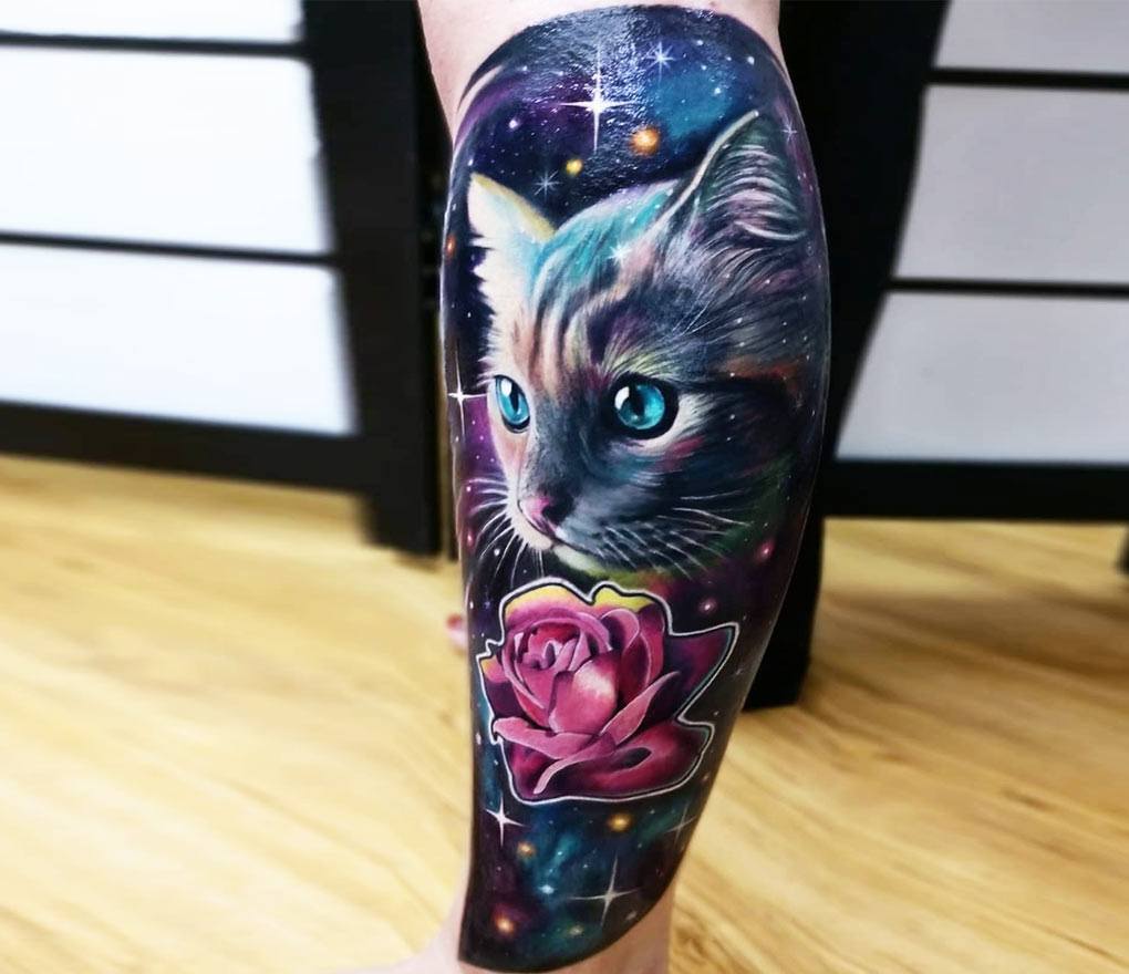Cat Sleeve tattoo Cover-up, Cat, cat Like Mammal, animals png | PNGEgg