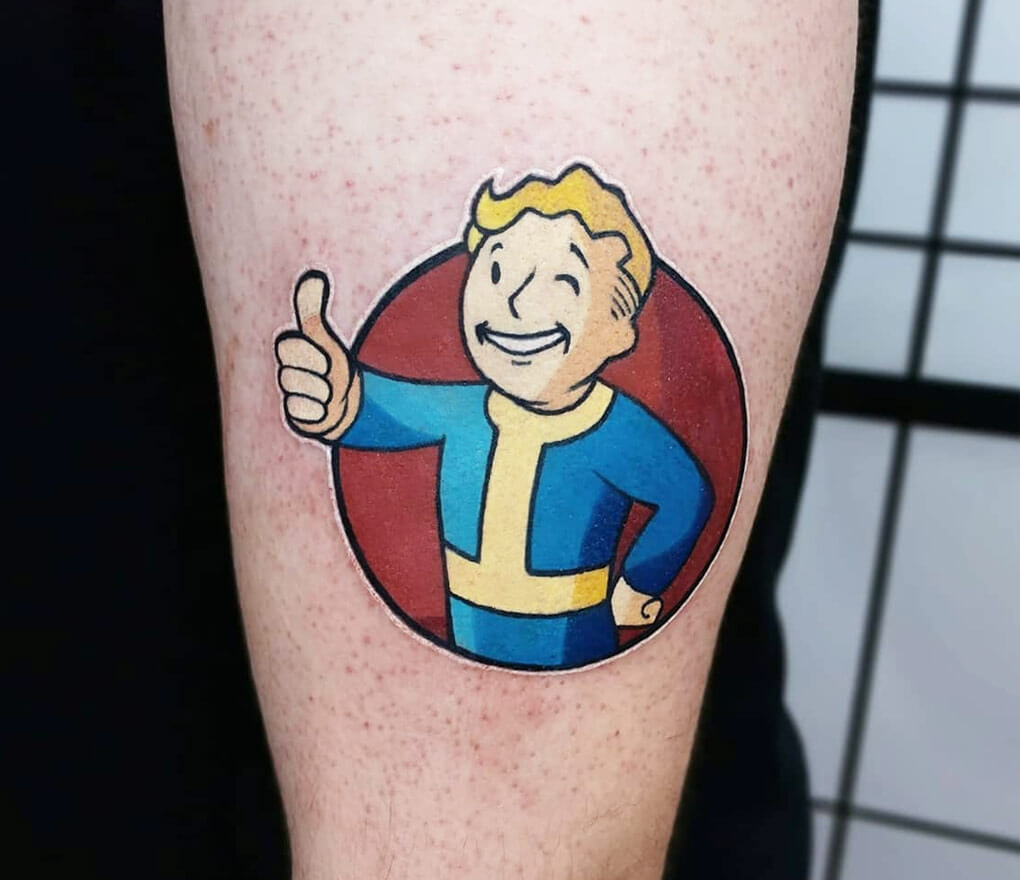 Vault Boy tattoo by Vinni Mattos  Photo 26962