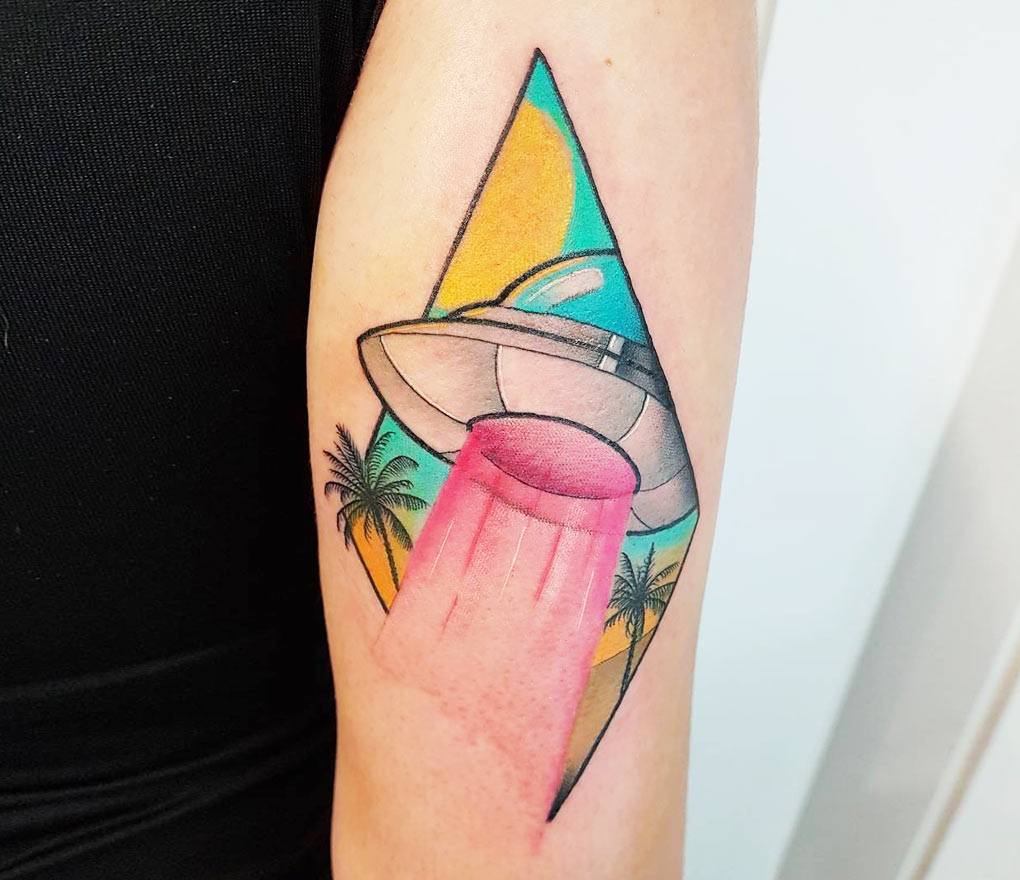 Ufo Tattoo By Yeray Perez Photo