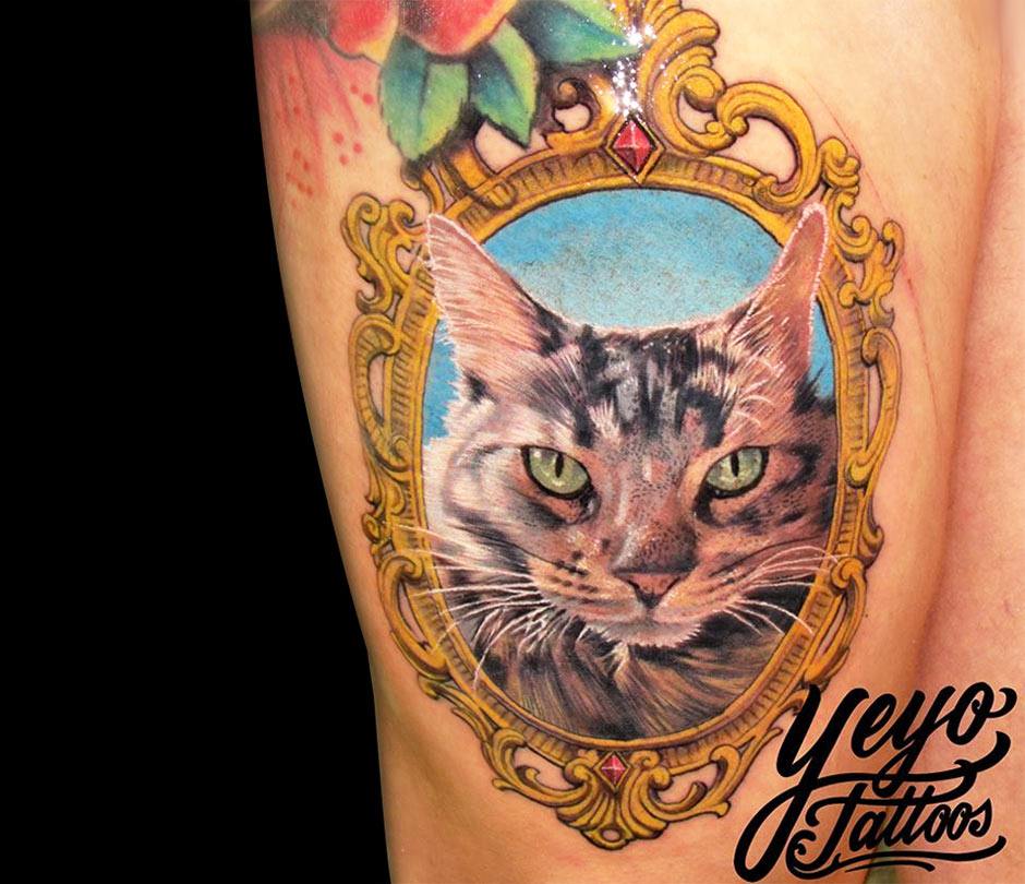 Cat Tattoo By Yeyo Tattoos Photo 22808