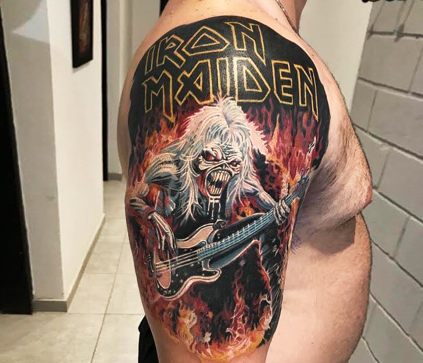 Iron Maiden on Twitter A bookofsouls tattoo already wEDnesday  httptcoJOAjlKQVkK  Twitter