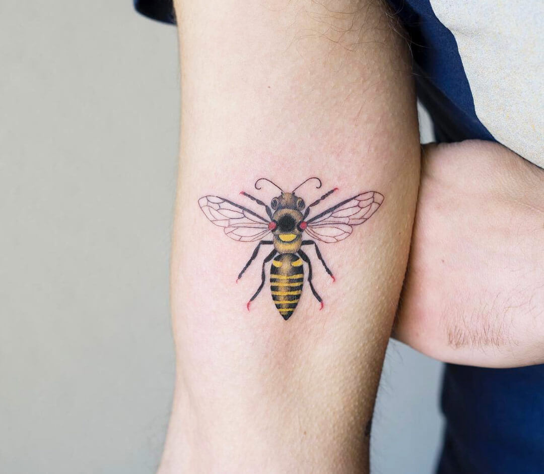 Buzz into spring with a tiny bee tattoo This cute and minimalist desi   504 Views  TikTok