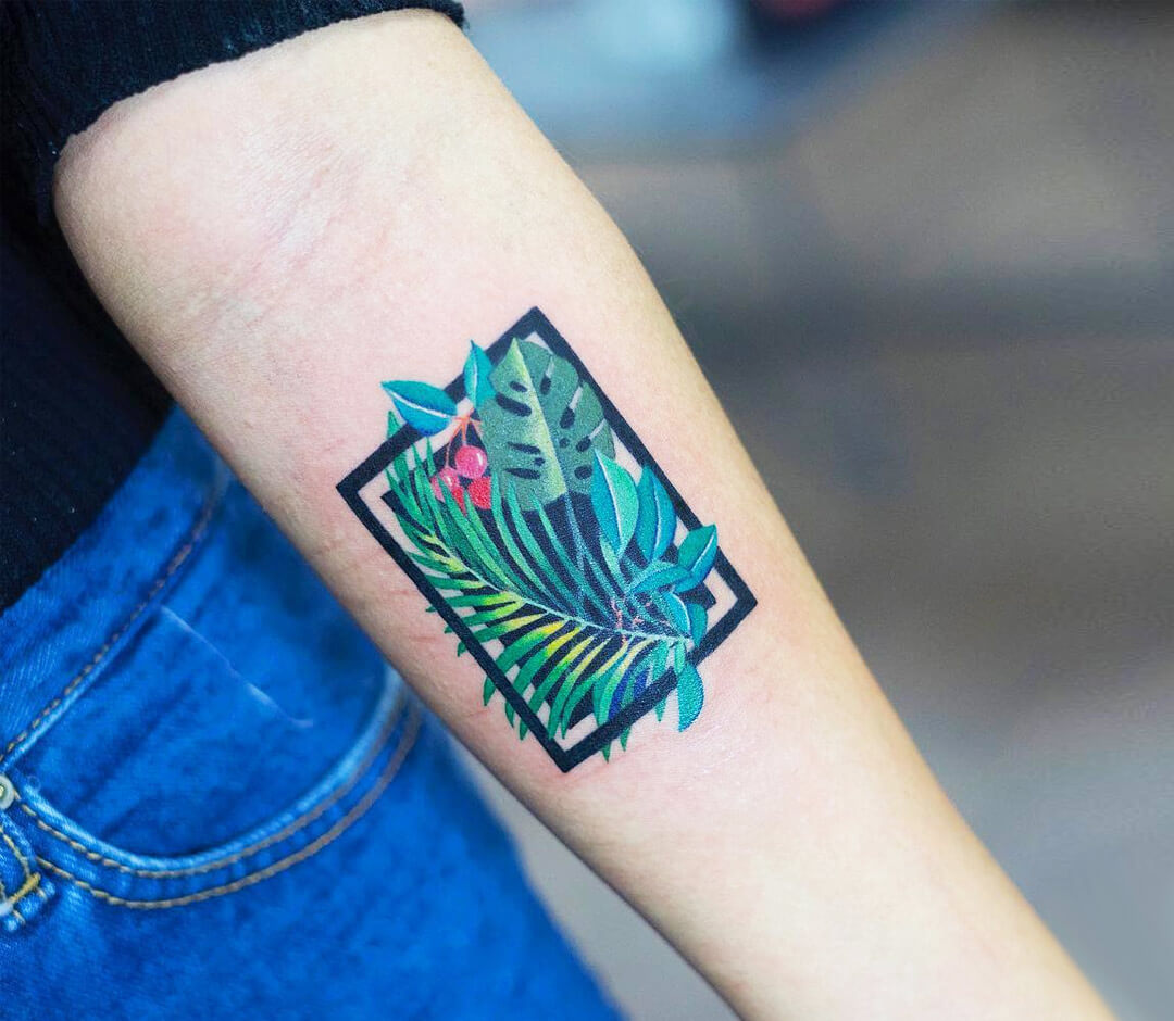 Temporary Tattoo Leaf Set of 6, Plant Tattoos, Cactus. Fern, Monstera,  Olive Branch, Palm Leaf, Eucalyptus, Handmade, Body Art, Gift - Etsy