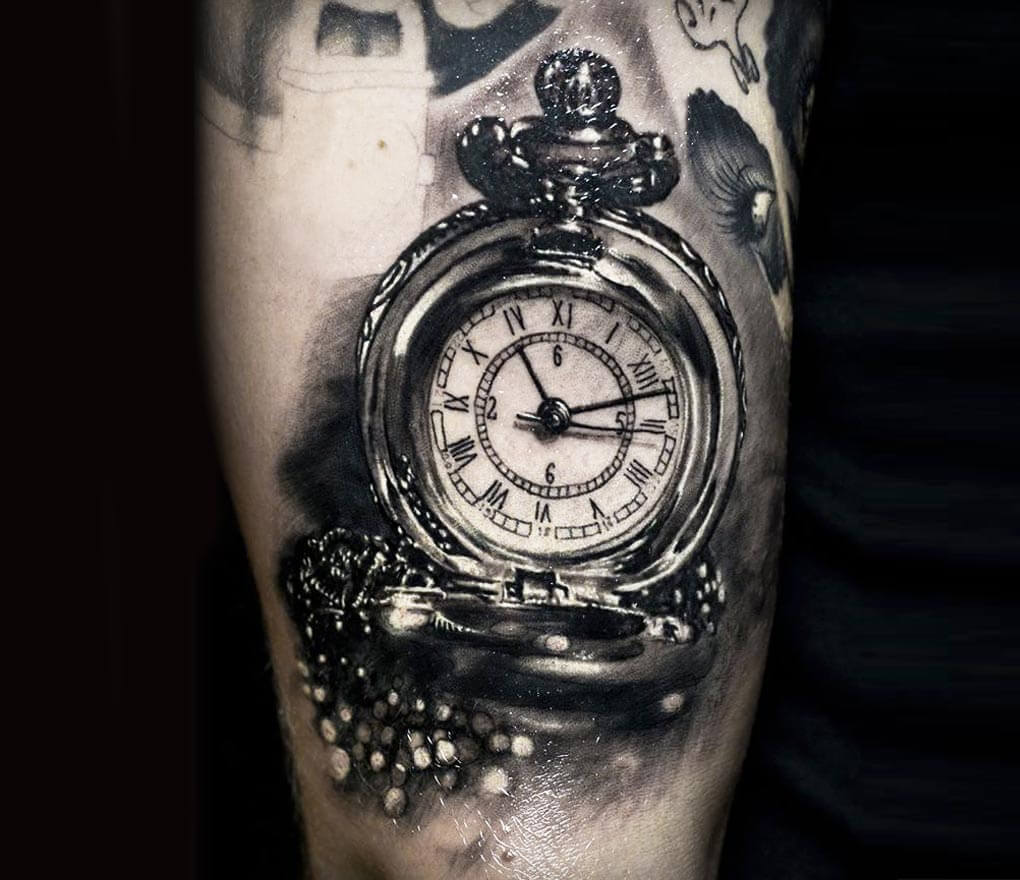 20 best clock tattoos for men   Онлайн блог о тату IdeasTattoo